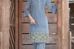 Seriema Kumb Westin Cotton Denim Kurti With Bottom Collection Design 1111 to 1110 Series (5)