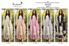 Serine By Megha Exports S-84 Semi Stitch Pakistani Salwar Suits Collection Design S-84A to S-84E Series (9)