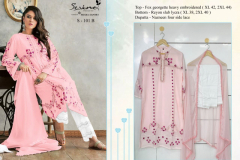 Serine Megha Exports S-101 Pakistani Kurti With Pant & Dupatta Collection S-101A to S-101D Series (4)