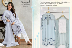 Serine Megha Exports S-101 Pakistani Kurti With Pant & Dupatta Collection S-101A to S-101D Series (5)