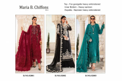Serine Pakistani Suits Maria B. Chiffons Vol 02 Designer Pakistani Salwar Suits Design 52001 to 52003 Series (3)