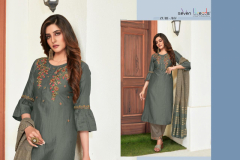 Seven Threads Zuri Riva Viscose Silk Kurti With Bottom Design 1001 to 1007 2