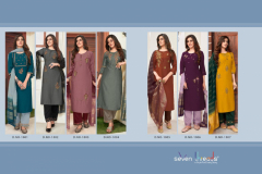 Seven Threads Zuri Riva Viscose Silk Kurti With Bottom Design 1001 to 1007