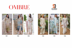 Sharaddha Designer Ombre Lawn Cotton Salwar Suits Design 1001 to 1006 Series (2)