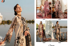 Sharaddha Designer Queen Court Vol 01 Lawn Cotton Printed Pakistani Salwar Suits Design 10001 to 10004 Series (5)