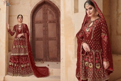 Shehnai Gold Bridal Collection Shree Fabs Georgette Suits 4