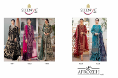 Shenyl Fabs Afrozeh Vol 01 Pakisthani Suits Premium Wedding Collection Design 1001 to 1005