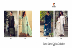 Shraddha Designer Sana Safina Cotton Collection Vol 3 Chicken Work Design (8)