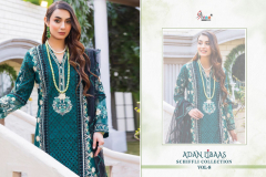 Shree Fabs Adan Libaas Schiffli Collection Vol 08 Cotton Pakistani Suits Design 3091 to 3095 Series (2)