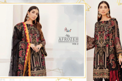 Shree Fabs Afrozeh Vol 02 Embroidery Collection Design 1384 to 1389 5