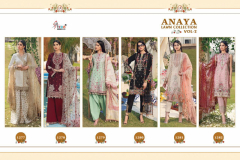 Shree Fabs Anaya Lawn Collection Vol 2 design 1277-1282 Series 1