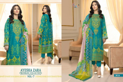 Shree Fabs Ayesha Zara Premium Collection Vol 07 Pure Cotton Pakisatni Suits Collection Design 3016 to 3019 Series (4)