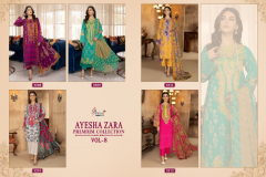 Shree Fabs Ayesha Zara Premium Collection Vol 8 Pure Cotton Pakistani Suit Collection Design 3208 to 3212 Series (12)