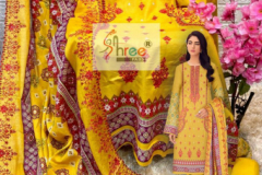 Shree Fabs Bin Saeed Lawn Collection Pakistani Salwar Suits Design 2469 to 2473 Series (2)