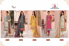 Shree Fabs Bin Saeed Lawn Collection Pakistani Salwar Suits Design 2469 to 2473 Series (8)