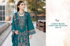 Shree Fabs Chevron Luxury Lawn Collection Vol 15 Pure Lawn Pakistani Print Salwar Suits Collection Design 3124 to 3131 Series (8)