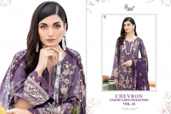 Shree Fabs Chevron Luxury Lawn Collection Vol 16 Pure Lawn Pakistani Salwar Suits Collection Design 3152 to 3159 Series (8)