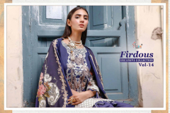 Shree Fabs Firdous Exclusive Collection Vol 14 Pure Lawn Cotton Salwar Kameez 14