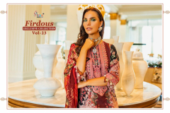 Shree Fabs Firdous Exclusive Collection Vol 23 Cotton Pakistani Suits Design 2474 to 2477 Series (4)