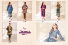 Shree Fabs Firdous Exlusive Collection Vol 25 Cotton Pakistani Suits Collection Design 2449 to 2451 Series (10)