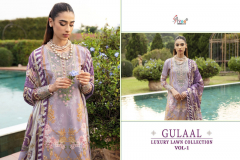 Shree Fabs Gulaal Luxury Lawn Collection Vol 1 Pure Cotton Print Salwar Suit Design 3557 To 3563 Series (14)