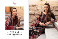 Shree Fabs Gulaal Luxury Lawn Collection Vol 1 Pure Cotton Print Salwar Suit Design 3557 To 3563 Series (5)