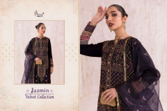 Shree Fabs Jazmin Velvet Winter Collection Salwar Suits Design 2452 To 2455 Series (3)