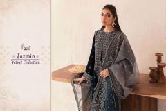 Shree Fabs Jazmin Velvet Winter Collection Salwar Suits Design 2452 To 2455 Series (5)