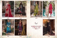 Shree Fabs Mariab Lawn Collection 2023 Vol 01 Pakistani Suits Collection Design 2499 to 2505 Series (3)