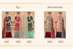 Shree Fabs Mutiyaar Gold Suits Design 5111 to 5115 1