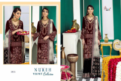 Shree Fabs Nureh Velvet Collection Pure Velvet Pakistani Salwar Suit Design 1910 to 1913 Series (5)