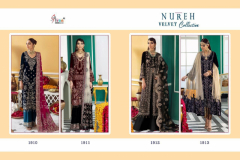 Shree Fabs Nureh Velvet Salwar Suit Design 1910 to 1913 Series (10)