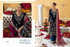 Shree Fabs Nureh Velvet Salwar Suit Design 1910 to 1913 Series (4)