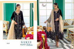 Shree Fabs Nureh Velvet Salwar Suit Design 1910 to 1913 Series (8)
