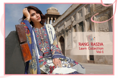 Shree Fabs Rang Rasiya Lawn Collection Vol 1 Pure Cotton Embroidery Suit (10)