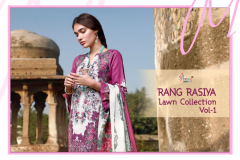 Shree Fabs Rang Rasiya Lawn Collection Vol 1 Pure Cotton Embroidery Suit (12)