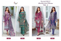 Shree Fabs Rangrez Luxury Lawn Collection Vol 3 Pakistani Salwar Suit Collection Design 3482 To 3485 Series (9)