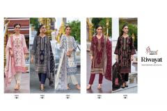 Shree Fabs Riwayat Premium Embroidered Lawn Collection Pakistani Salwar Suits Design 1001 to 1005 Design (7)