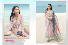 Shree Fabs Sana Safina Premium Lawn Collection Vol 1 Pakistani Suits Design 1271 to 1276 Series (8)