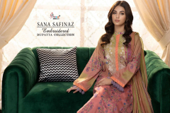 Shree Fabs Sana Safinaz Embroidered Dupatta Collection Cotton Pakistani Suits Design 2537 to 2542 Series (2)