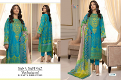 Shree Fabs Sana Safinaz Embroidered Dupatta Collection Cotton Pakistani Suits Design 2537 to 2542 Series (7)