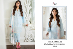 Shree Fabs Sana Safinaz Embroidered Lawn Collection Vol 2 Cotton Salwar Suits Design 3110 to 3117 Series (13)