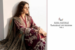 Shree Fabs Sana Safinaz Embroidered Lawn Collection Vol 2 Cotton Salwar Suits Design 3110 to 3117 Series (3)