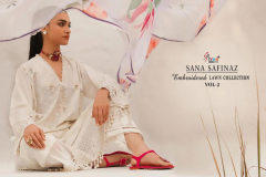 Shree Fabs Sana Safinaz Embroidered Lawn Collection Vol 2 Cotton Salwar Suits Design 3110 to 3117 Series (9)