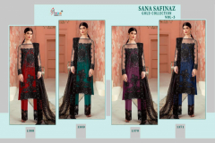 Shree Fabs Sana Safinaz Gold Collection Vol 3 Design 1368 to 1371 Series