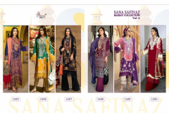 Shree Fabs Sana Safinaz Mahay Collection Vol 04 Jam Cotton Design 1495 to 1500