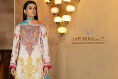 Shree Fabs Sapphire Embroidered Dupatta Collection Vol 01 Nx Pakistani Cotton Suits Design 2555 to 2558 Series (4)