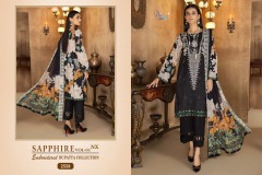 Shree Fabs Sapphire Embroidered Dupatta Collection Vol 01 Nx Pakistani Cotton Suits Design 2555 to 2558 Series (9)