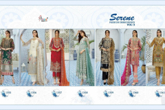 Shree Fabs Serene Premium Embroidered Vol 3 Design 1355 to 1361 Series 2