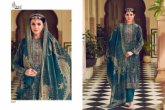 Shree Fabs Shirin Velvet Winter Collection Suits Design 1001 to 1006 Series (6)